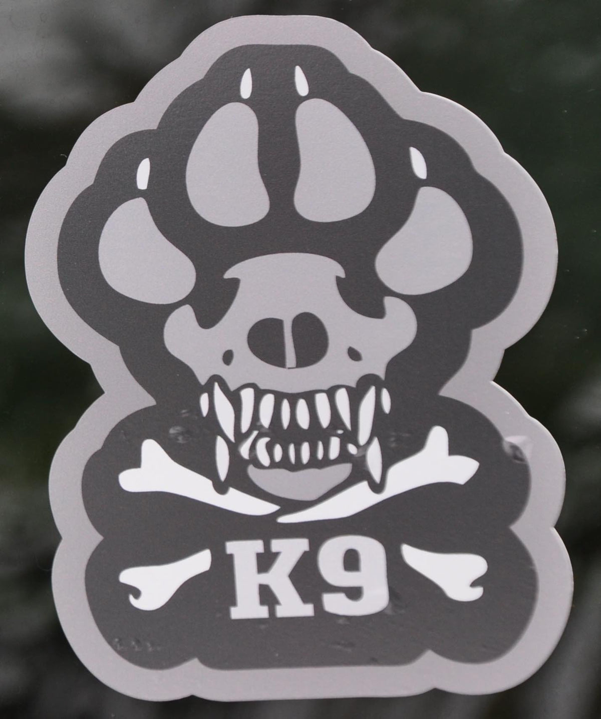 Dog Skull and Bones Sticker - alternate view