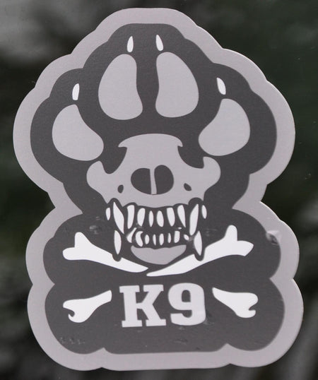 Dog Skull and Bones Sticker - alternate view