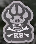 Dog Skull and Bones Sticker