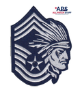 USAF Chief Master Sgt (CMSgt) - Male Blues Patch