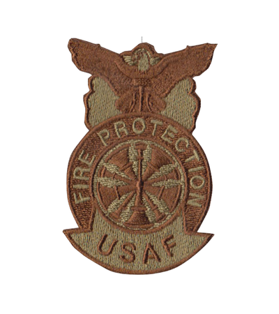 USAF Fire Protection Chief (5 Bugles) Multicam/OCP Patch