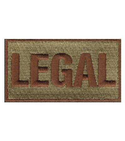 USAF Legal (LEGAL) Shoulder Identifier Multicam/OCP Patch - 2 Pack
