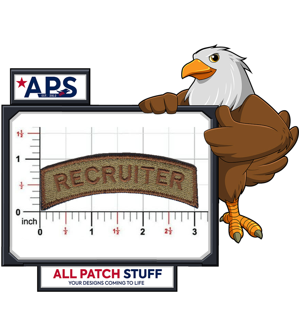 USAF Recruiter Tab in Spice Brown - 2 pack