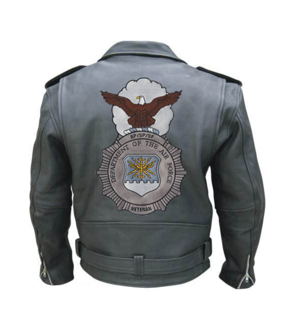 USAF Security Police/Forces Motorcycle Colored AP/SP/SF Patch