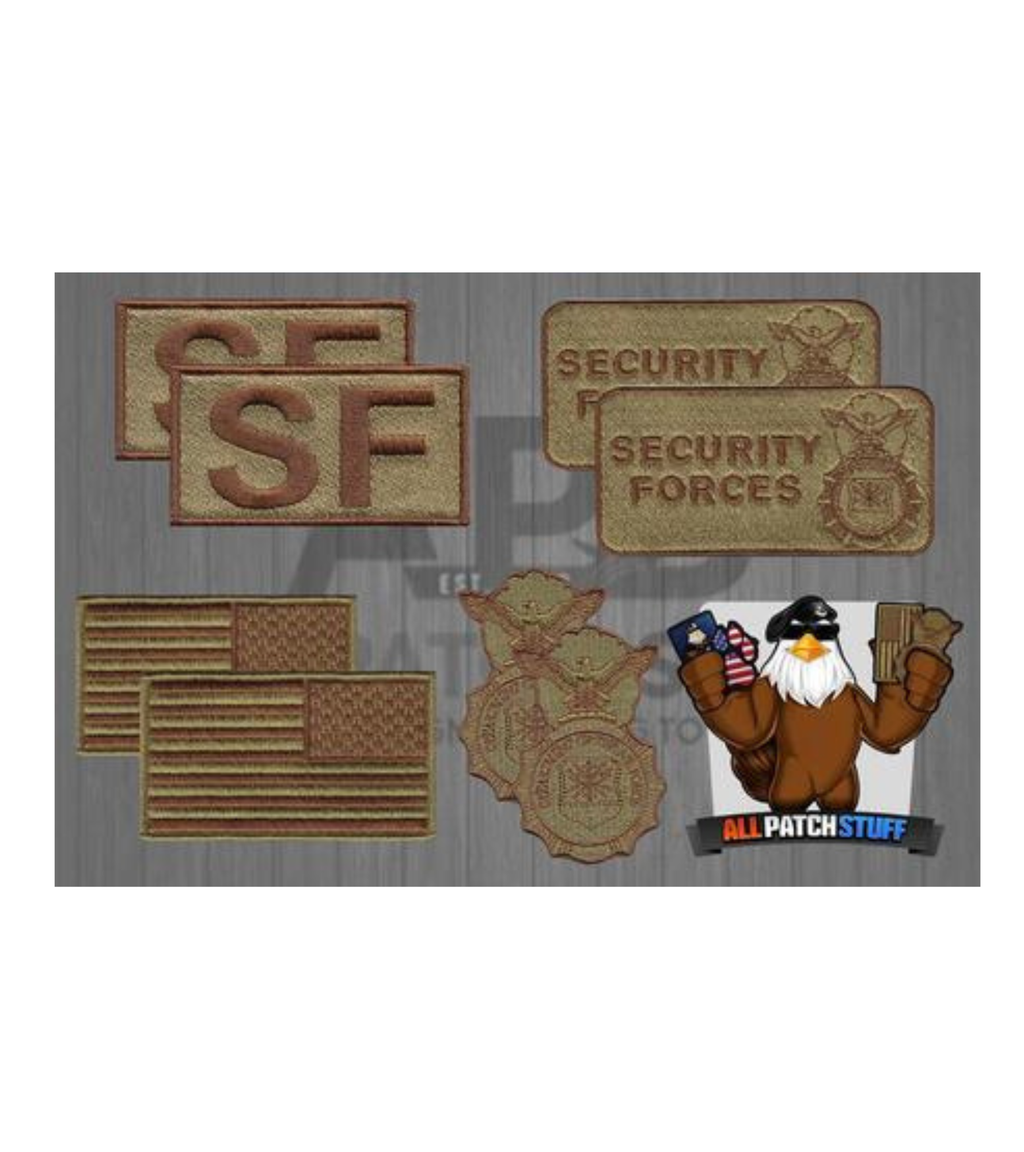 USAF Starter OCP Security Forces / Defender 8 Patch Bundle