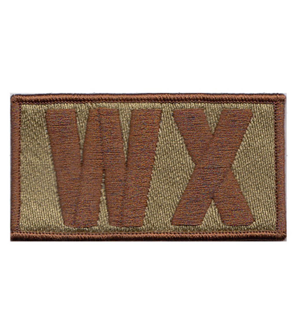 USAF Weather (WX) Shoulder Identifier Multicam/OCP Patch - 2 Pack