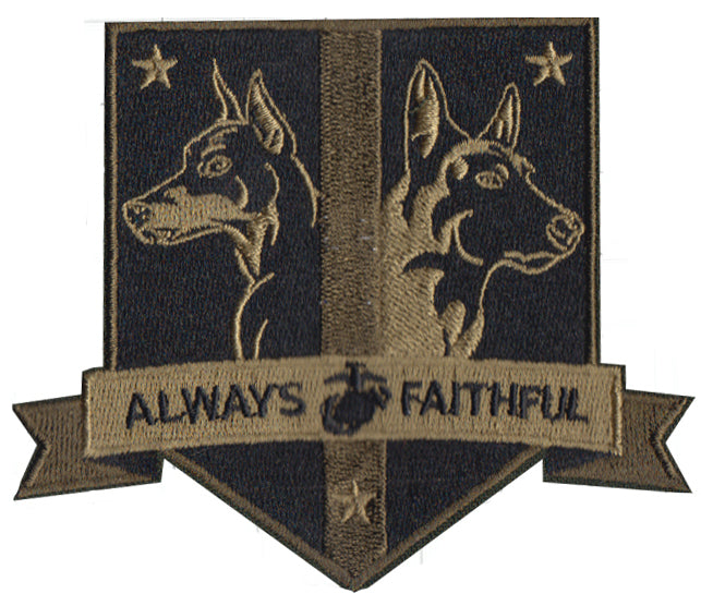 USMC Marine Corps MWD K9 Subdued Patch - alternate view