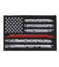 US Flag - Thin Red Line Custom Patch