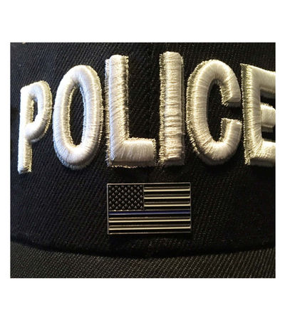 US Flag Lapel Pin - Thin Blue Line