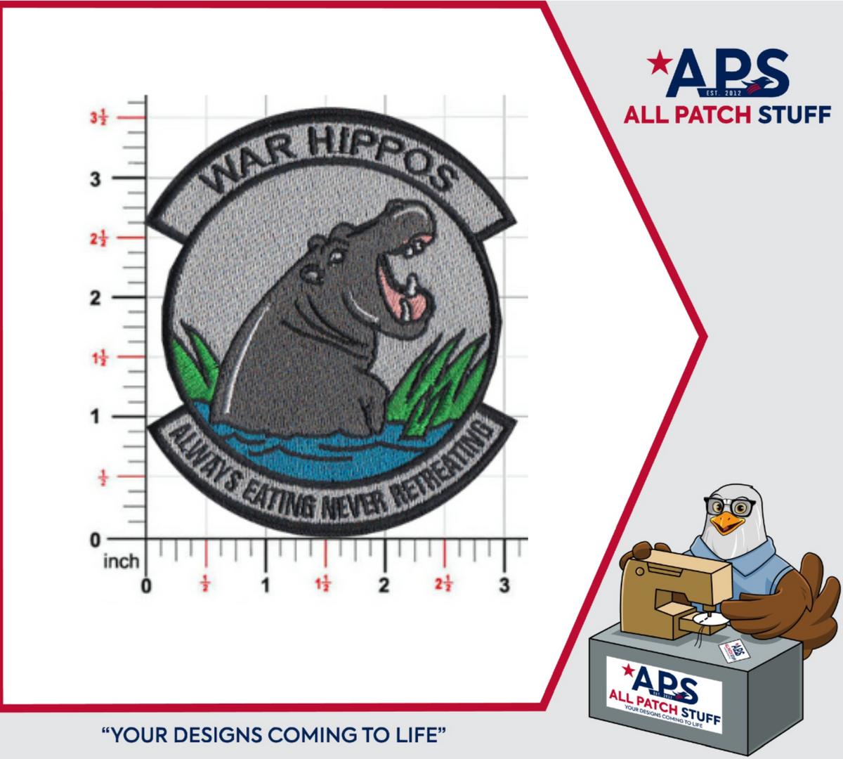 War Hippos - Colored