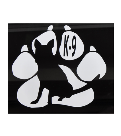 White K-9 / K9 Paw Decal