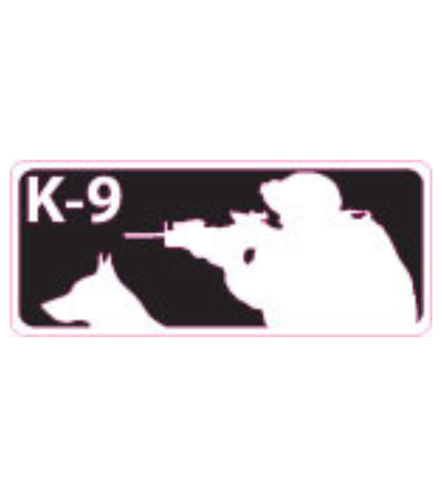 White M4 K-9 / K9 Shooter Sticker