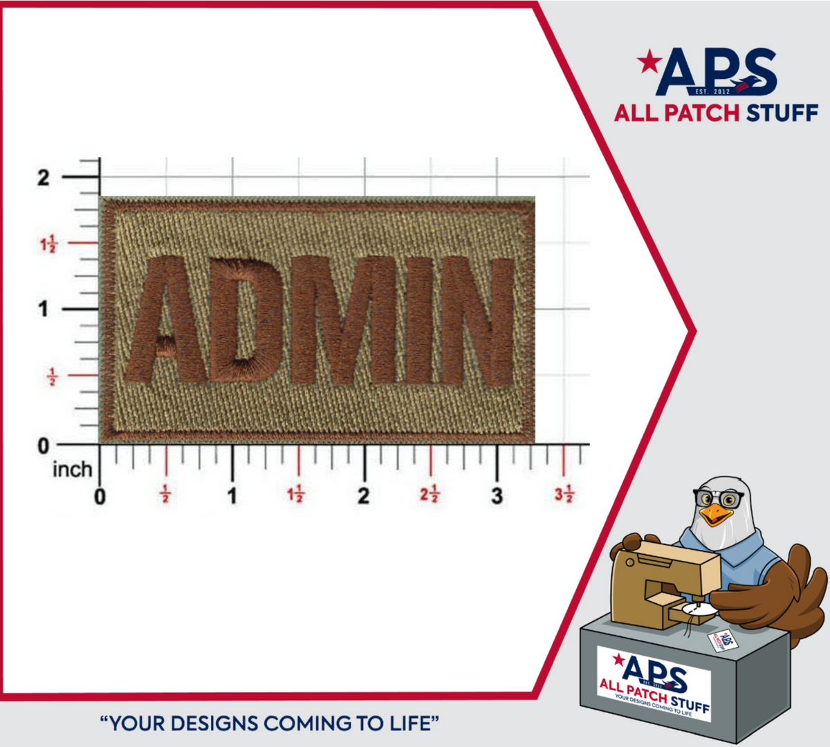 LEGACY Administration (ADMIN) Shoulder Identifier Multicam/OCP Patch - alternate view