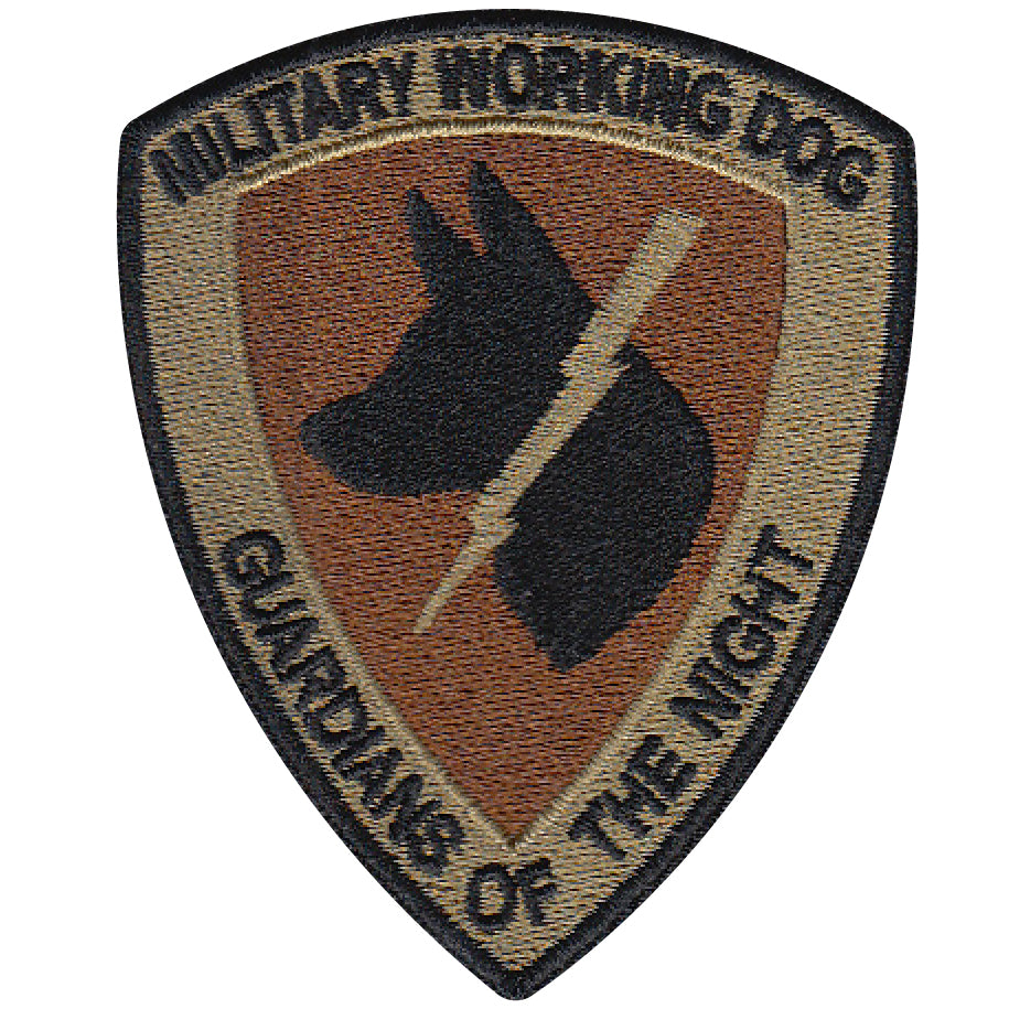K 9 K9 Guardians of the Night GOTN Spice Brown Multicam OCP Patch 2 Pack
