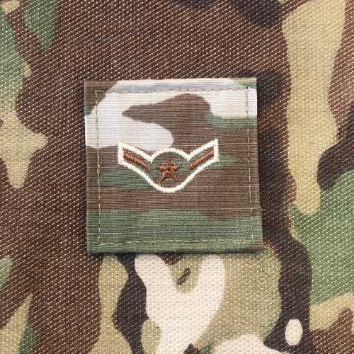 Air Force 7 Color OCP Rank with hook Airman Amn E2 2 pack