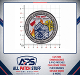 Fire Chief Colored Custom Embroidered Patch