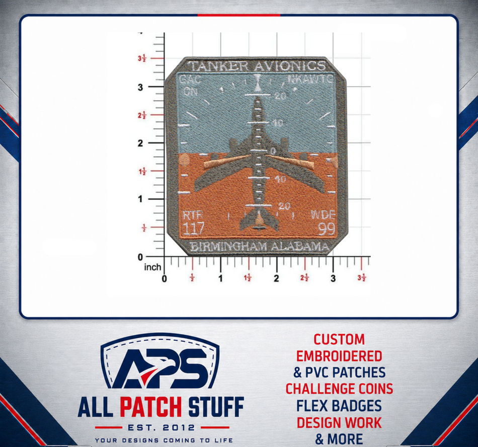Tanker Avionics Custom Embroidered Patch