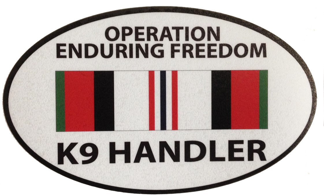 Afghan K-9 / K9 Handler Sticker - alternate view