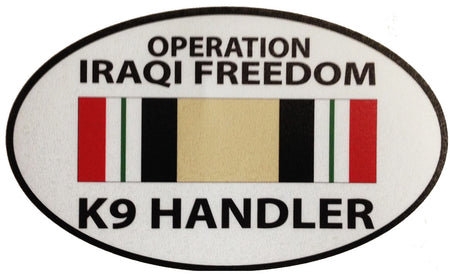 Iraq K-9 / K9 Handler - Operation Iraqi Freedom Sticker - alternate view