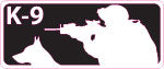 White M4 K-9 / K9 Shooter Sticker - alternate view
