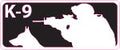 White M4 K-9 / K9 Shooter Sticker