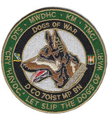 31 Kilo / 31K - 701st Army MP K-9 / K9 Patch - alternate view