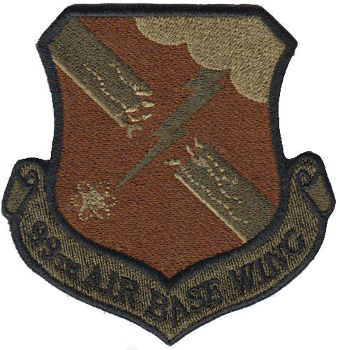 99th Air Base Wing (ABW) Spice Brown OCP Patch - alternate view