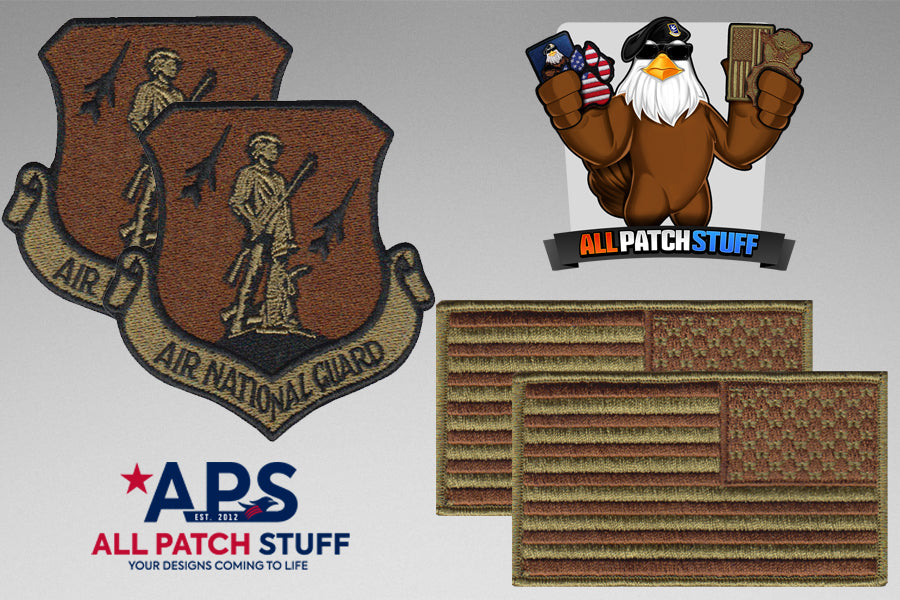 Air National Guard (ANG) / US Flag OCP Patch Bundle