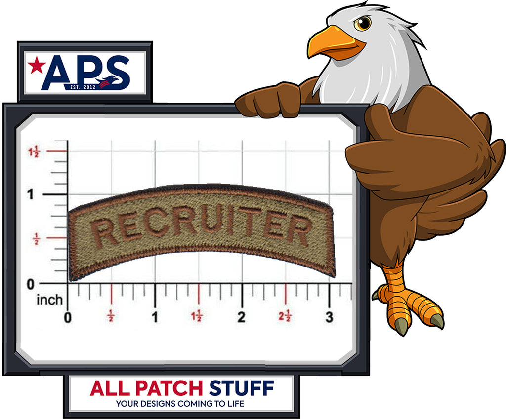 USAF Recruiter Tab in Spice Brown - 2 pack