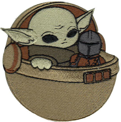 Baby Yoda with Mando Doll (Non Glow in the Dark)