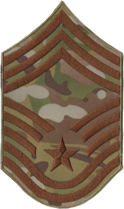 Large Chief Master Sergeant (CMSgt) USAF OCP Rank Patch