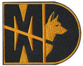 31 Kilo Gold Army MP K9 MWD Patch - 2 Pack
