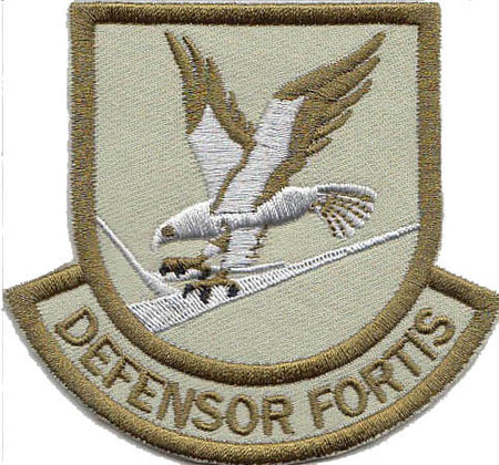 Large Custom Security Forces Defensor Fortis Brown Multicam Patch - alternate view
