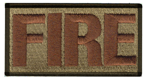 Fire Protection (3E7X1) FIRE Shoulder Identifier Multicam OCP Patch - alternate view