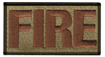 Fire Department (FIRE) Shoulder Identifier Multicam/OCP Patch - 2 Pack