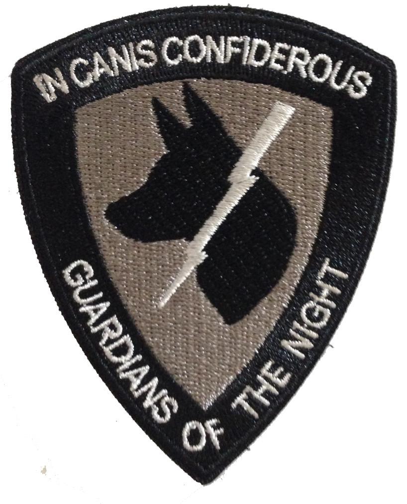 Guardians of the Night Patch - Black/Grey - alternate view