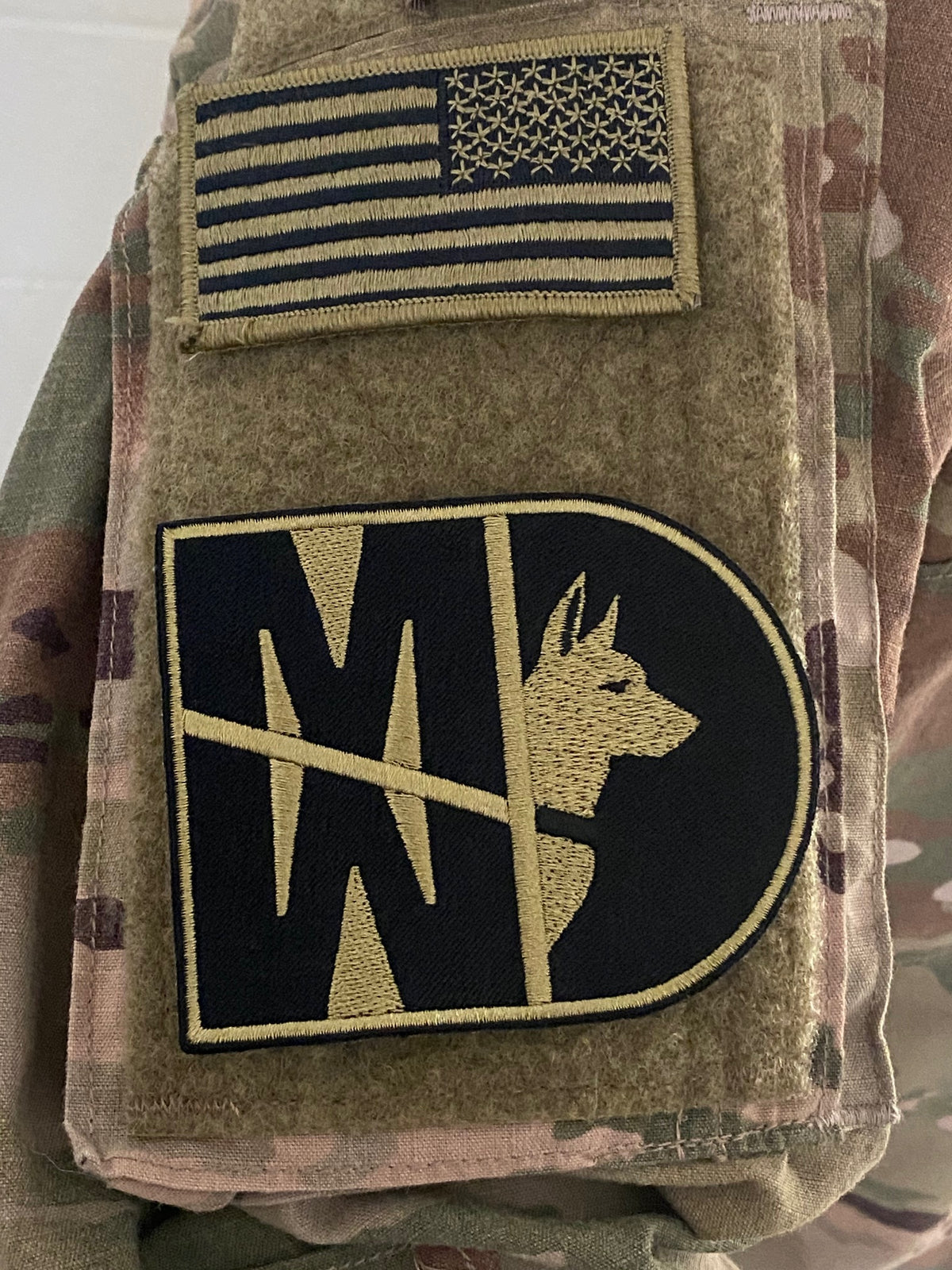 31 Kilo / 31K OCP Army MP K-9 / K9 MWD Patch - alternate view