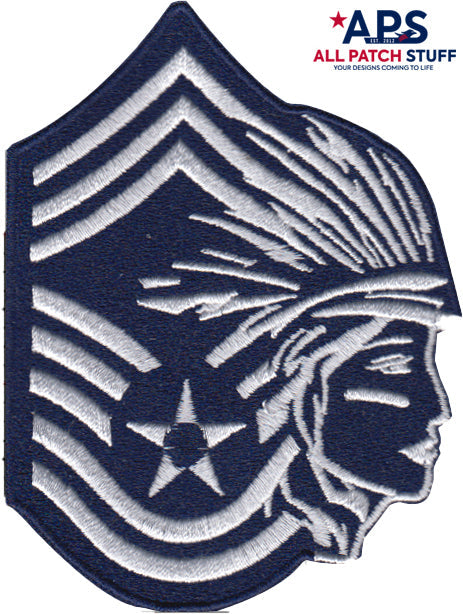 USAF Chief Master Sgt (CMSgt) - Female Blues Patch