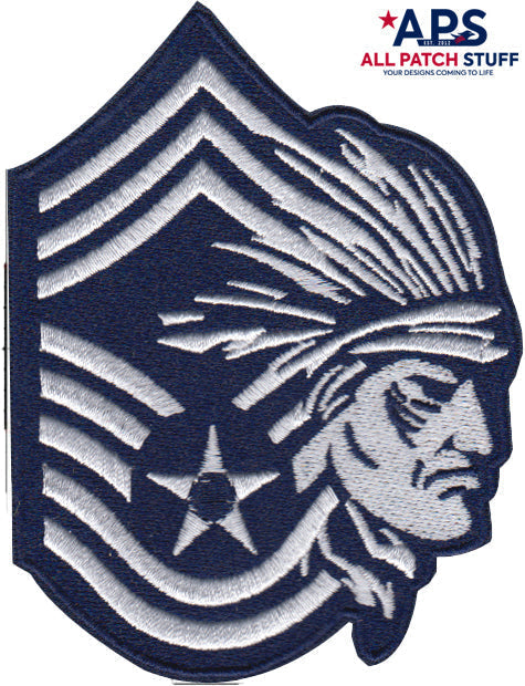 USAF Chief Master Sgt (CMSgt) - Male Blues Patch