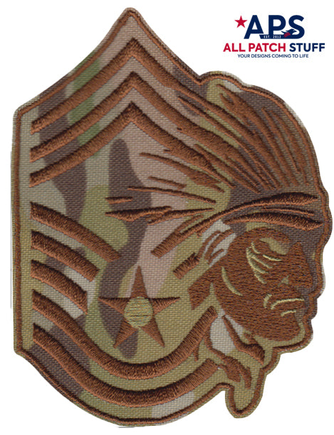 USAF Chief Master Sgt (CMSgt) - Male OCP Patch - alternate view