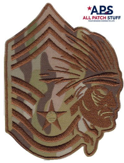 USAF Chief Master Sgt (CMSgt) - Male Blues Patch – ALL Patch Stuff