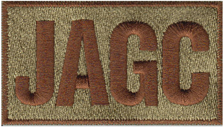 Legacy JAG Corps (JAGC) Shoulder Identifier Multicam/OCP Patch - alternate view