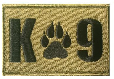 K-9 / K9 Rectangle Multicam Patch - alternate view
