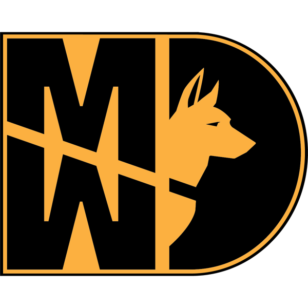 31 Kilo Army MP K9 MWD Sticker - Black Letters