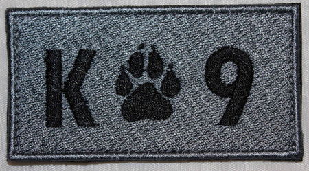 K-9 / K9 Rectangle Light Grey Patch - alternate view