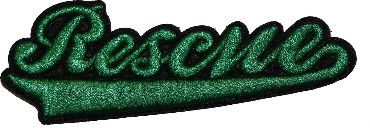 Rescue Word Green Patch - alternate view