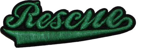 Rescue Word Green Patch - alternate view