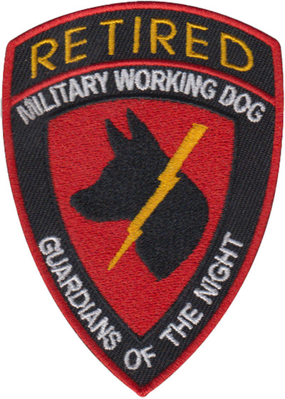 Redline K-9 Embroidered Non-Reflective ID Patch Black - 1.5 x 6 –  DogSport Gear
