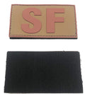Security Forces SF Shoulder Patch - Brown PVC Patch