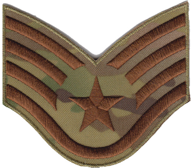 Large Staff Sergeant (SSgt) USAF OCP Rank Patch - alternate view